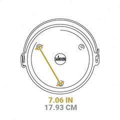 Yellowstone™ 12 Inch / 8 Quart Seasoned Cast Iron Deep Camp Dutch Oven
